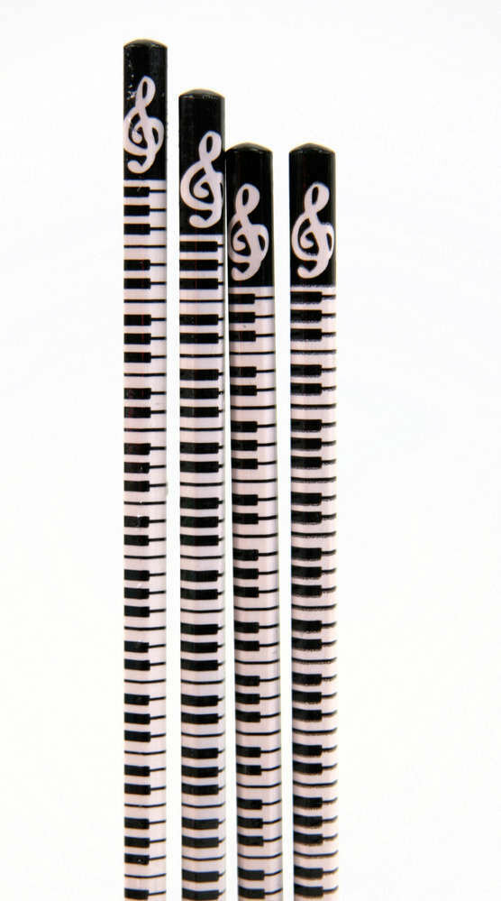 10 Stück Bleistift sechseckig Keyboard