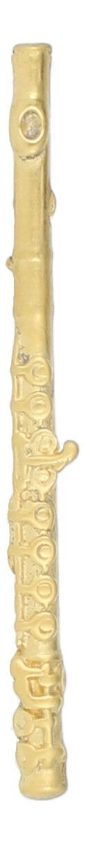 Pin Querflöte goldfarben 4,0 cm
