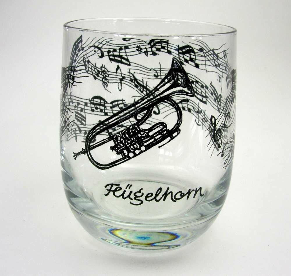 Glas mit Flügelhorn