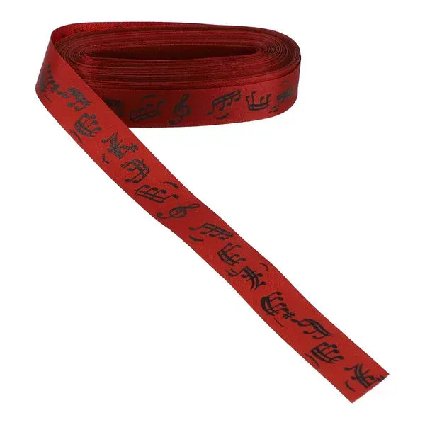 Geschenkband Notenband rot Breite 15mm 10 Meter