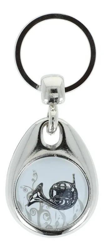 Einkaufschip + Schlüsselanhänger Horn Jagdhorn Waldhorn