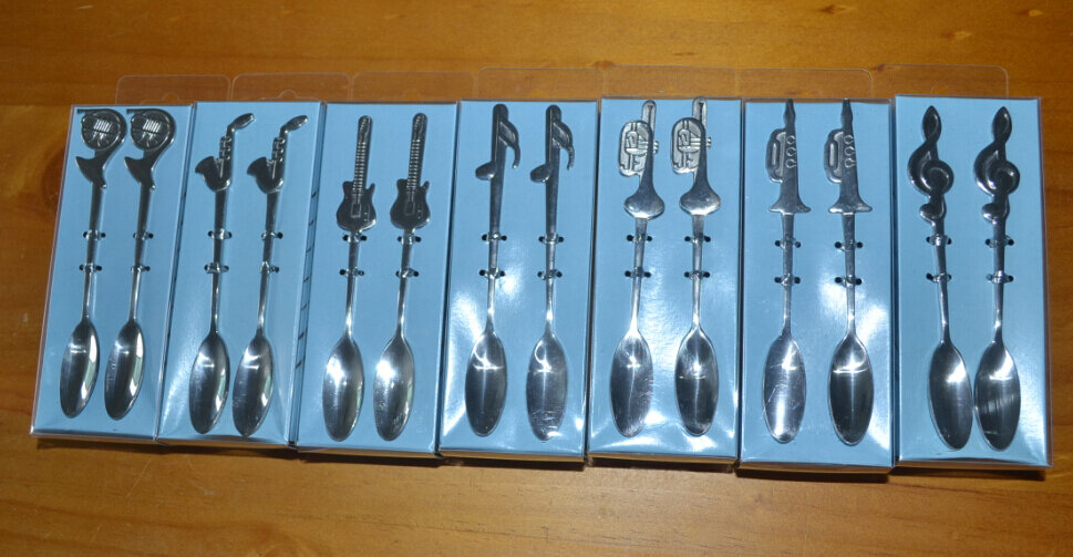 Kaffeelöffel 2er Set mit Instrument Löffel