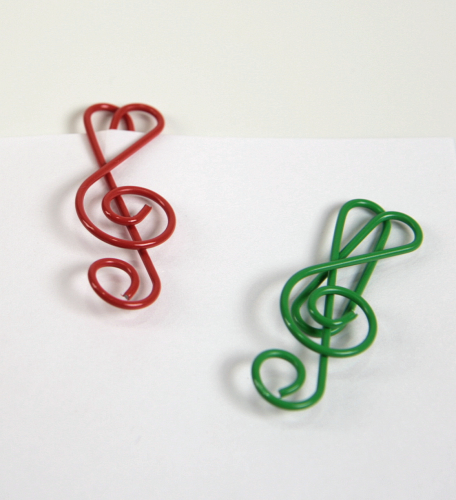 Büroklammern Violinschlüssel Notenschlüssel