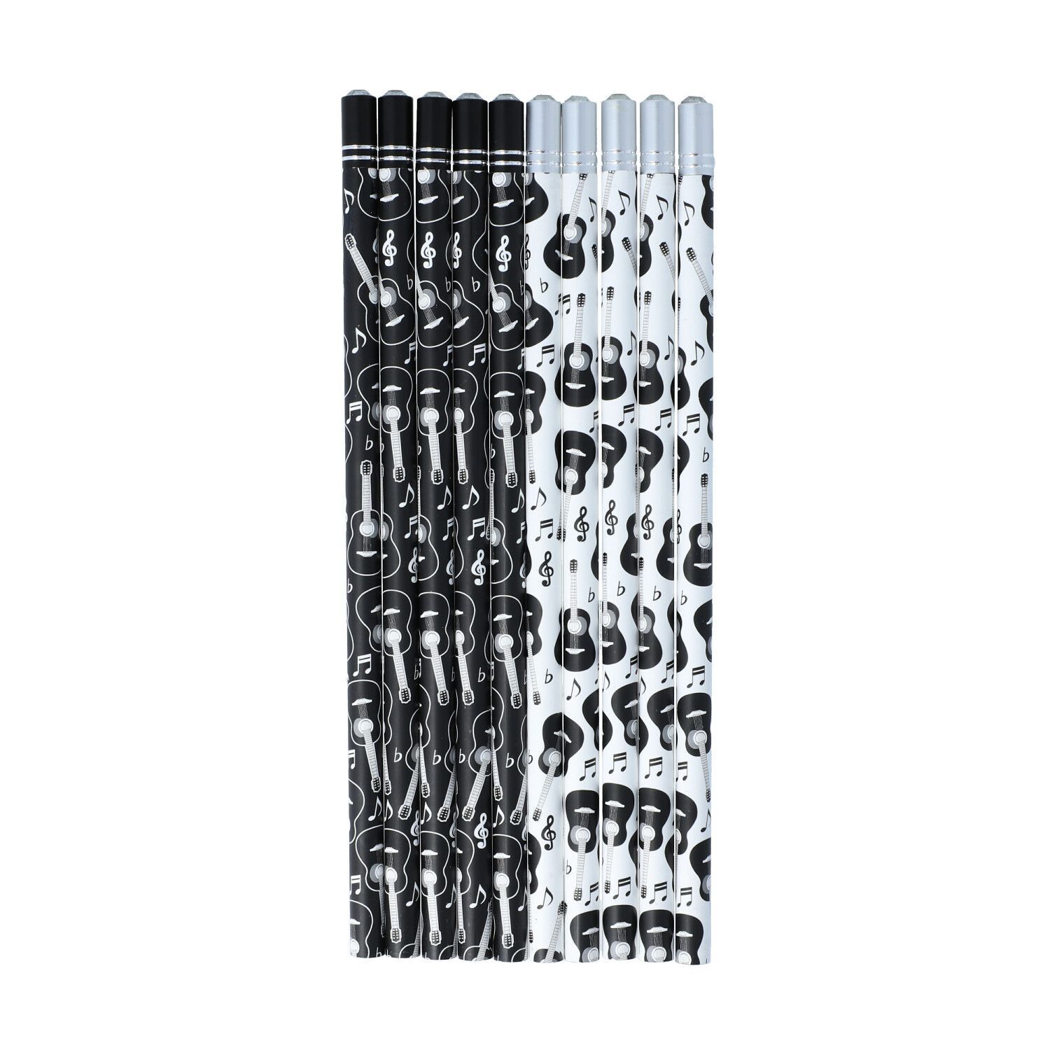 1 Pack 10 Stück Bleistift Gitarre Guitar mit Schmuckstein