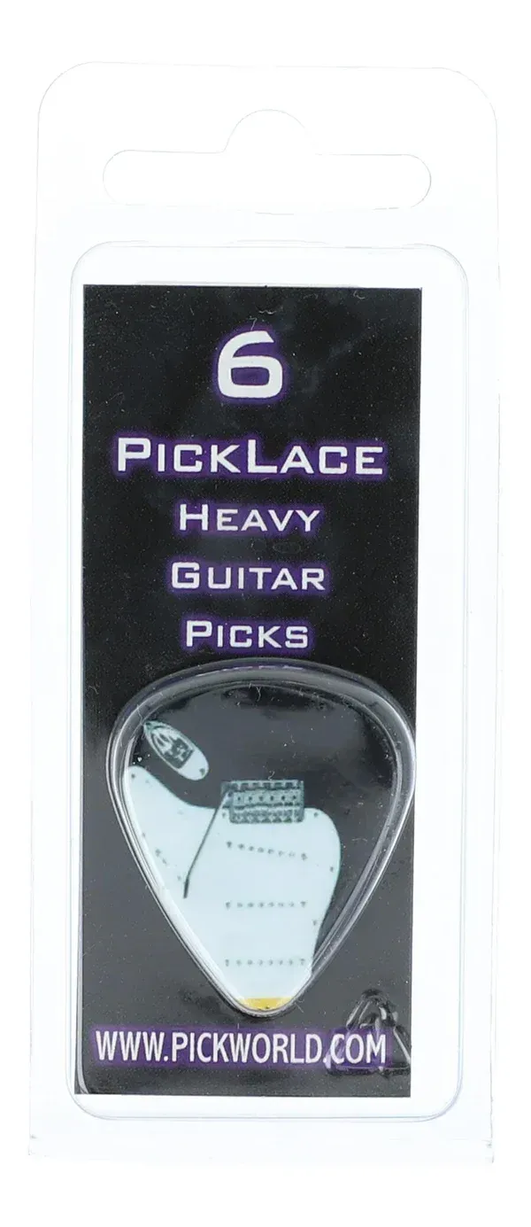 Ersatzplektren E-Gitarre 6 Stück Heavy Picklace Guitar Picks Plektrum