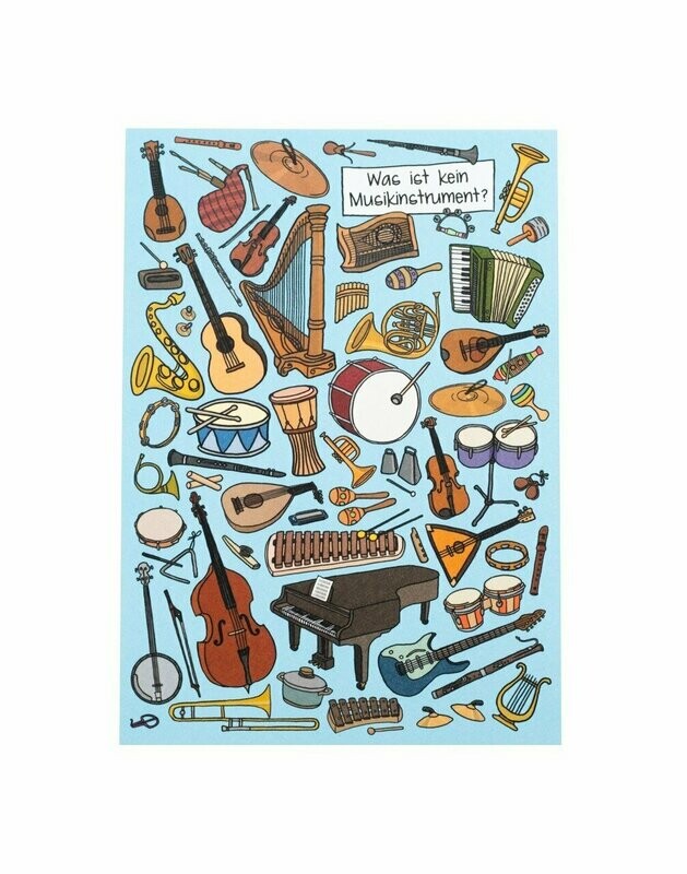 Postkarte Karte Welches Instrument ist das