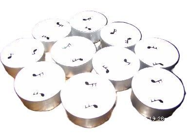 1 Packung Teelicht mit Note mit 10 Stück - Mengenrabatt möglich