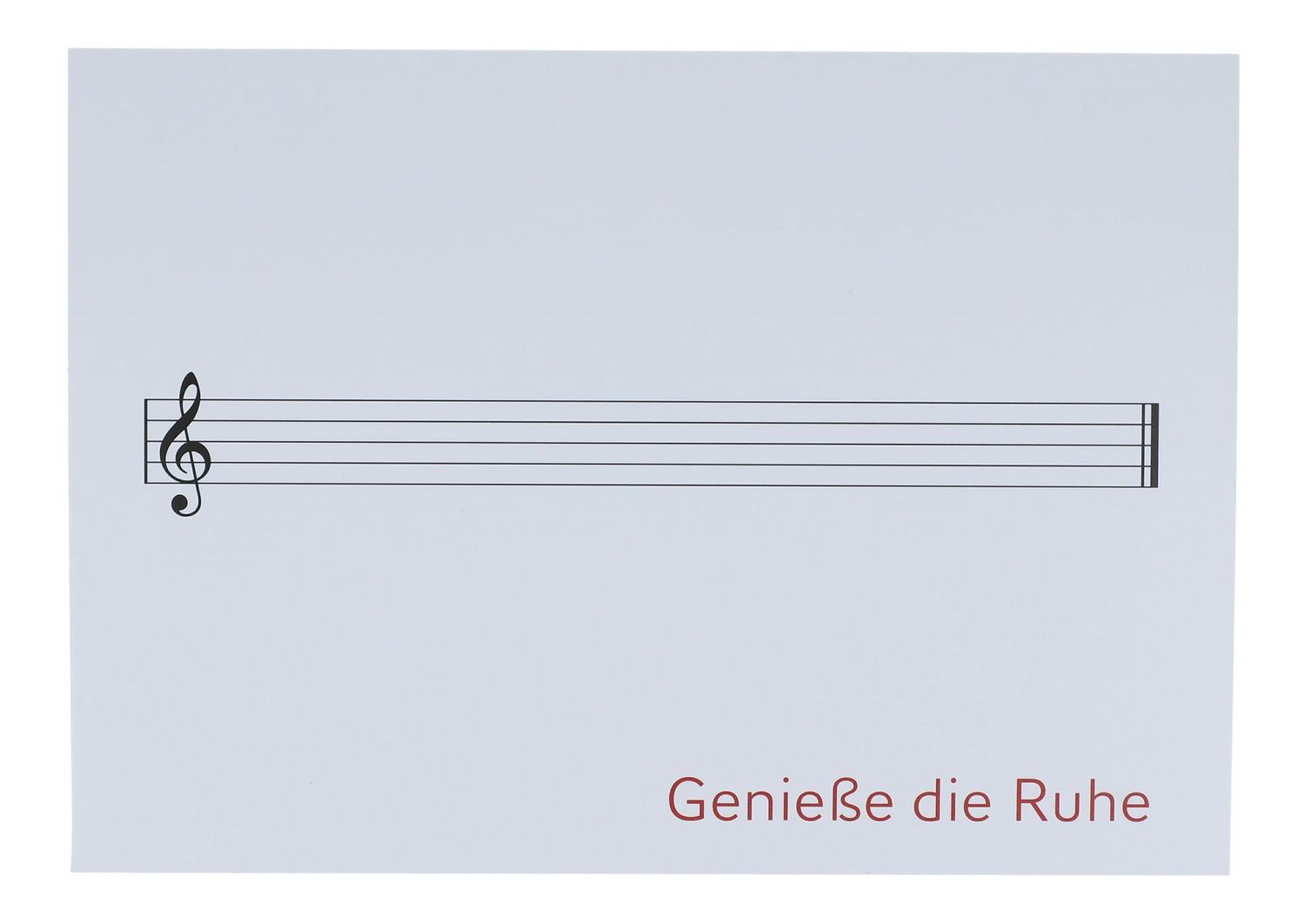 Postkarte Karte Genieße die Ruhe