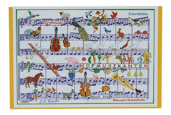 Karte Bauernkantate von Johann Sebastian Bach