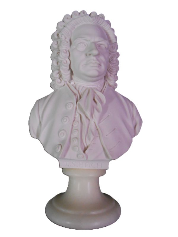 Büste Johann Sebastian Bach groß 25 cm