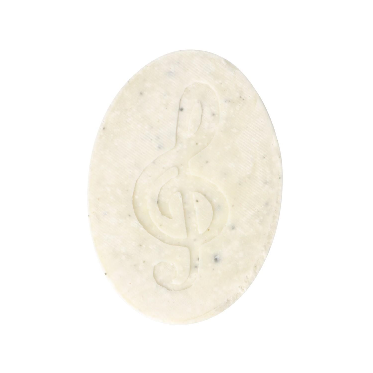 Mini-Seife mit eingeprägtem Violinschlüssel