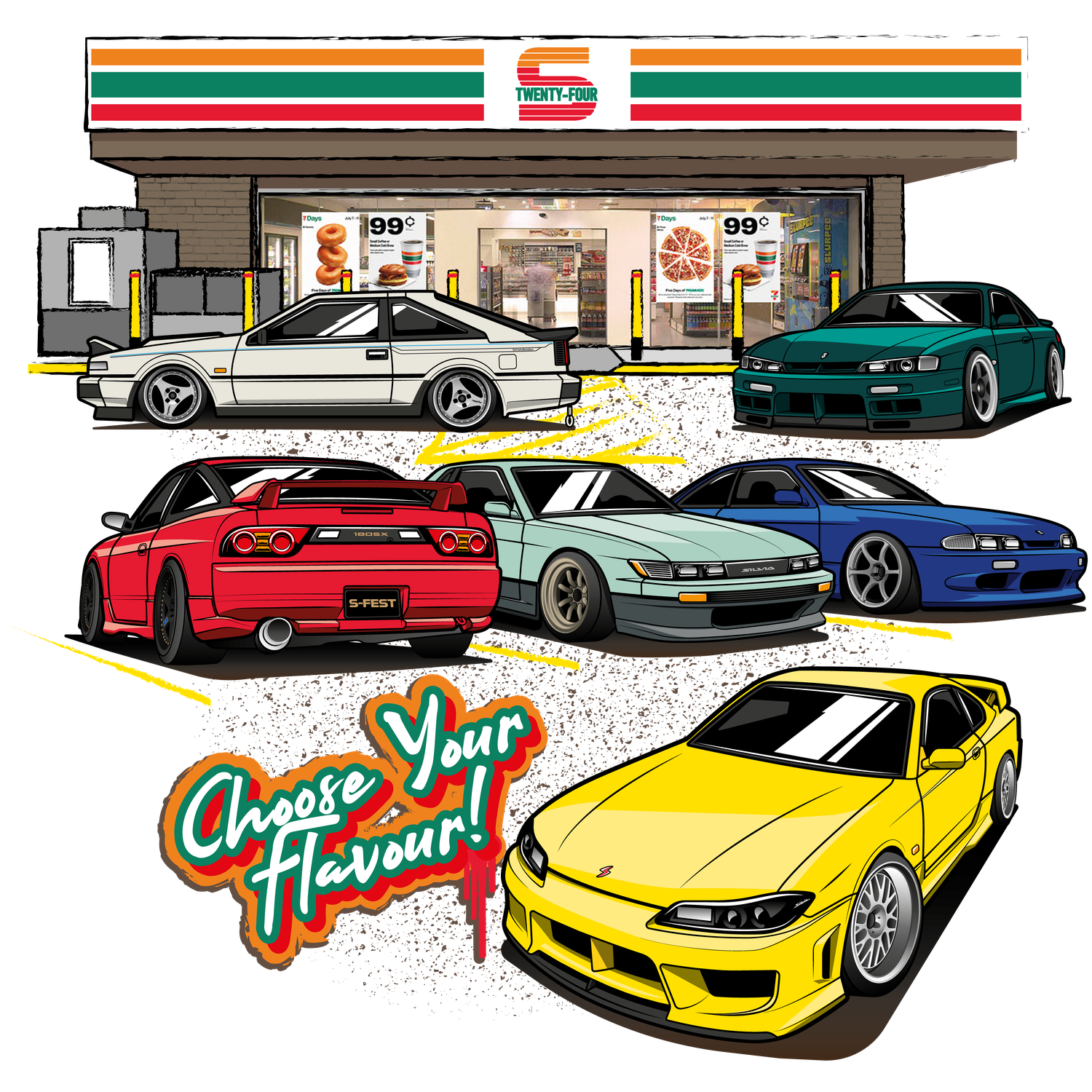 Choose your flavour! - Sticker