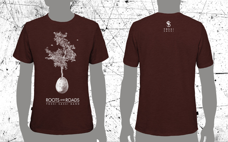 Roots and Roads T-shirt - Bordeaux