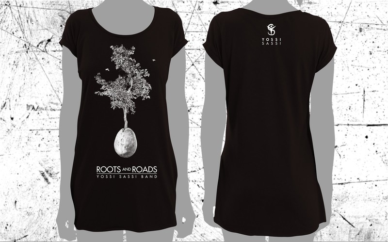 Roots and Roads Girlie T-shirt - Black