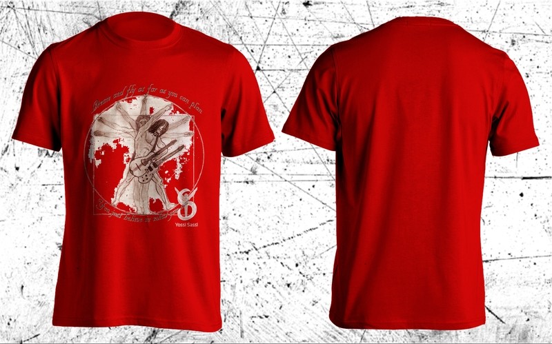 De Vinci T-shirt – Red  (LAST ITEMS!)