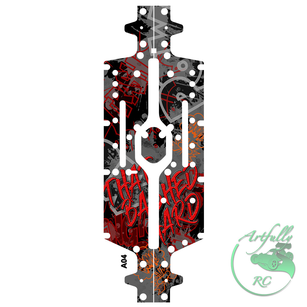 SE-Protect - Chassis Folien - Arrma OUTCAST 8S 1/5 - ARA320470, Designauswahl: That Bashed Hard
