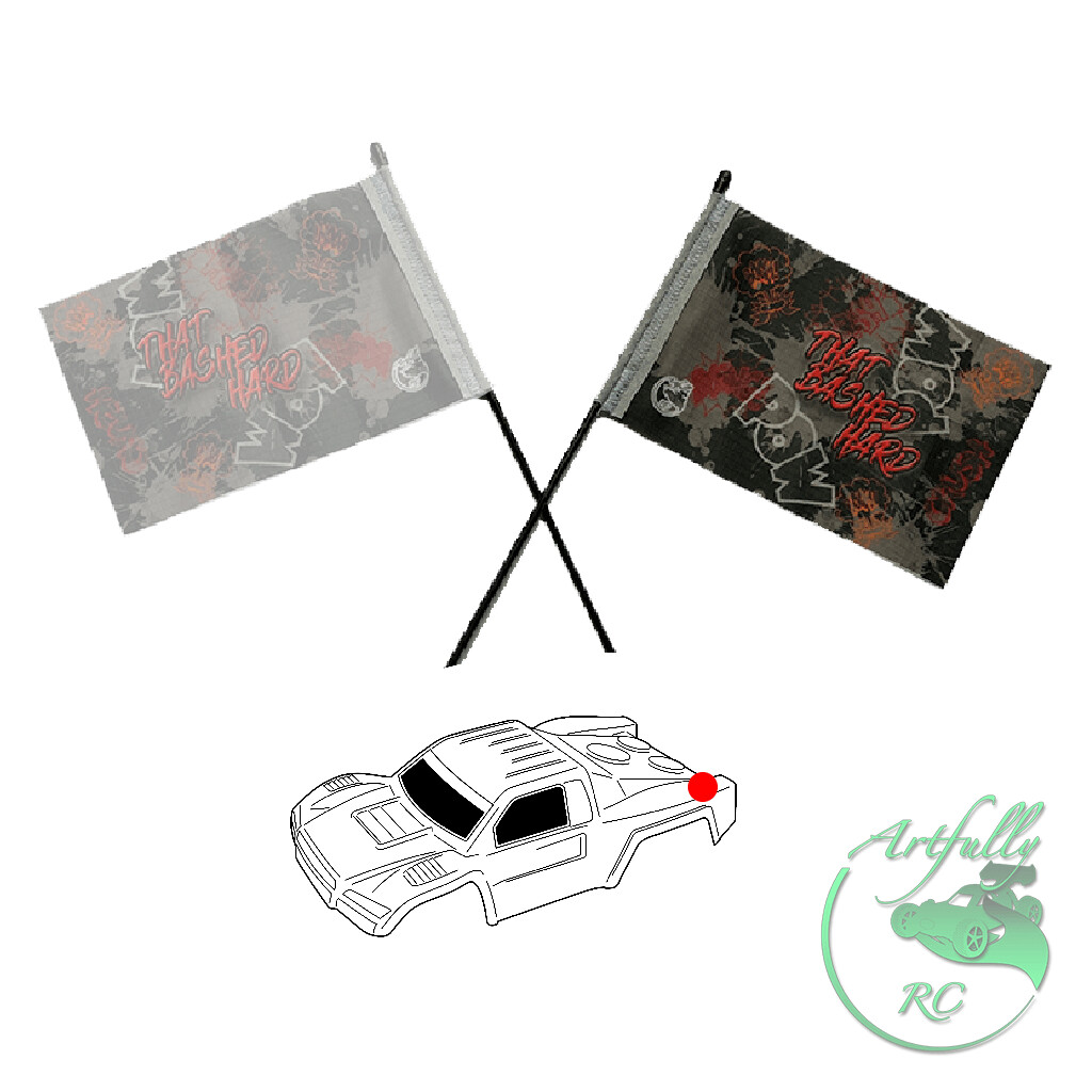 Artfully RC - Design-RC-Flagge - That Bashed Hard, Design: Flagge links
