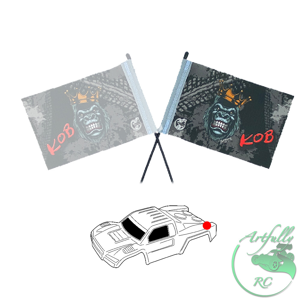 Artfully RC - Design-RC-Flagge - King of Bash, Design: King of Bash - links