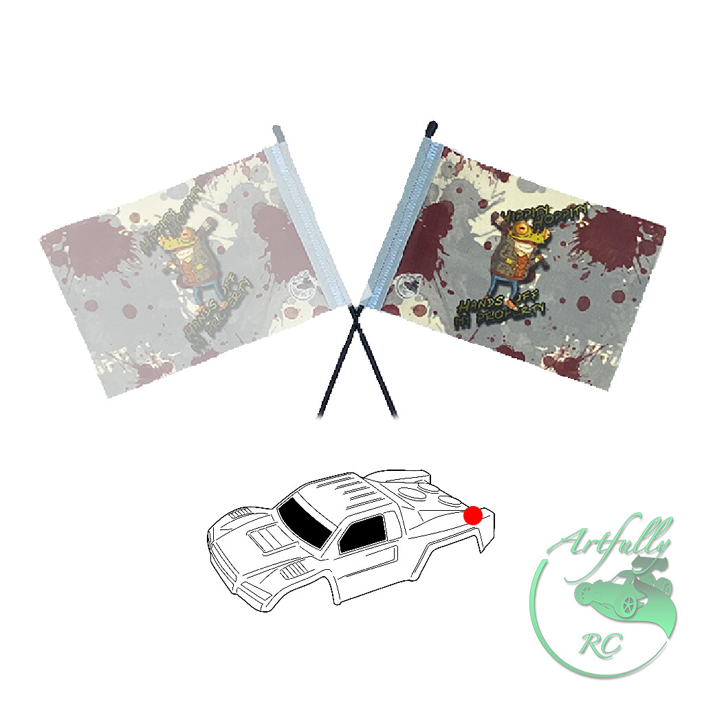 Artfully RC - Design-RC-Flagge - Hippity Hoppity, Design: Hippity Hoppity - links
