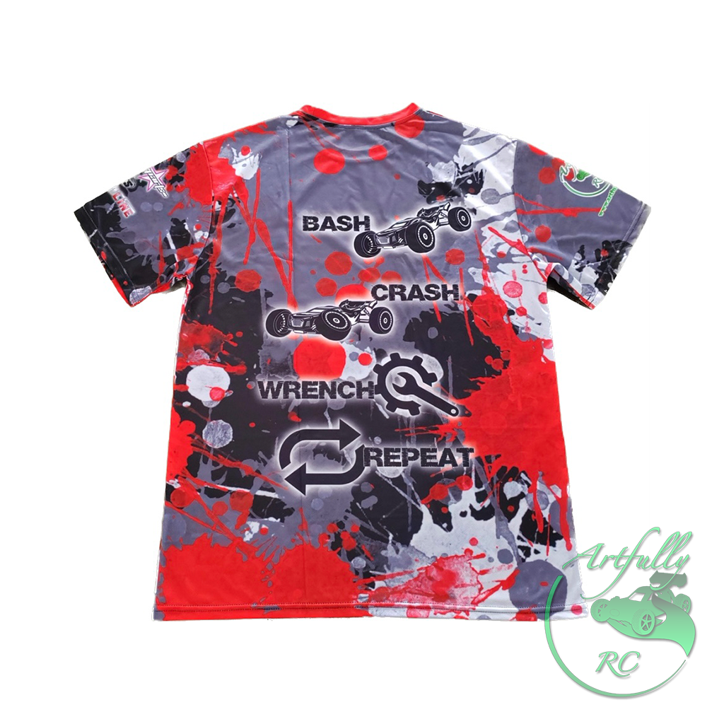Artfully RC - T-Shirt - Bash-Crash-Wrench-Repeat