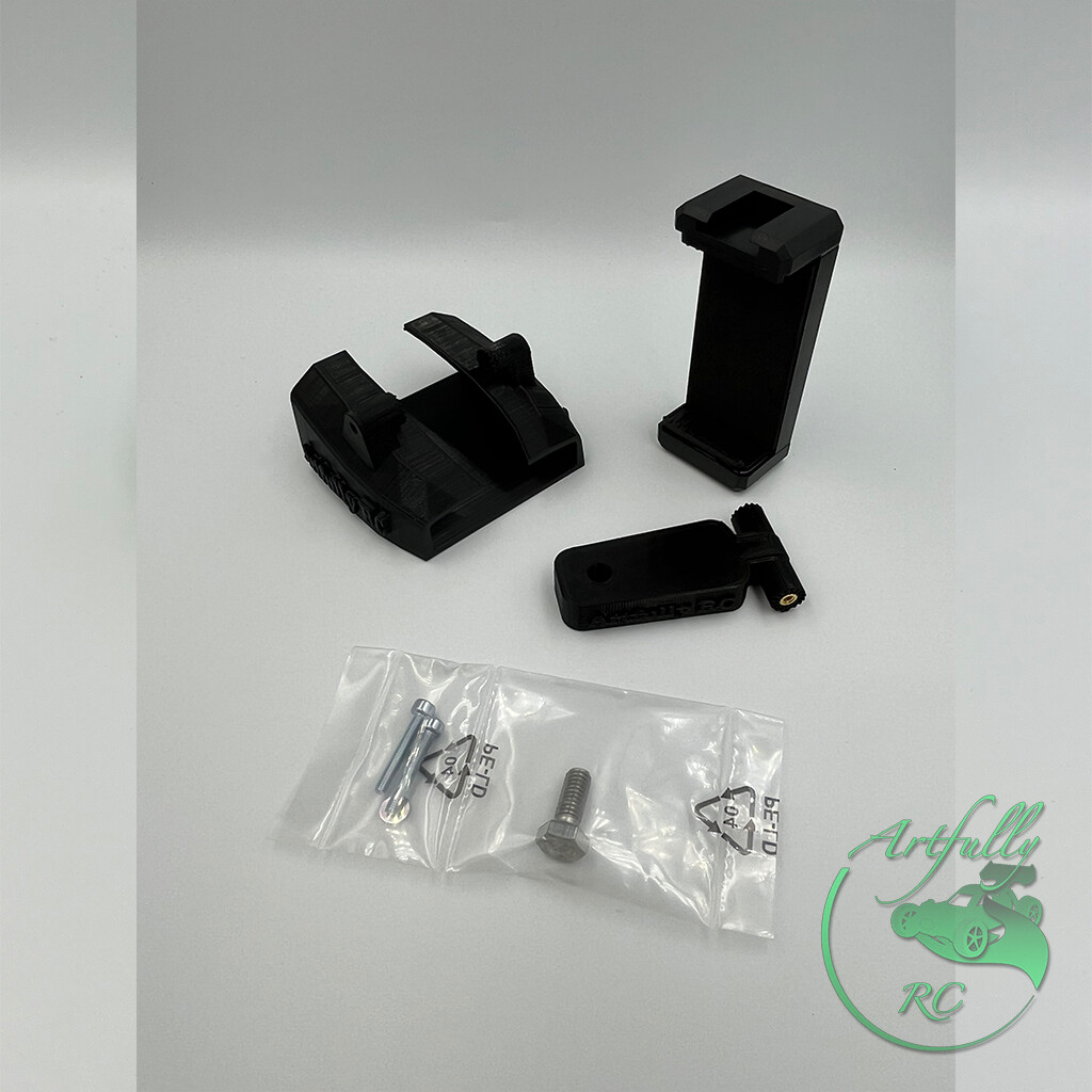 Artfully RC - Aufschub-Handyhalter Traxxas TQ-2CH, Farbauswahl: schwarz