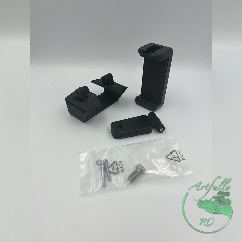 Artfully RC - Aufschub-Handyhalter FS-GT5, GT6-EVO, CR6P, Farbauswahl: schwarz