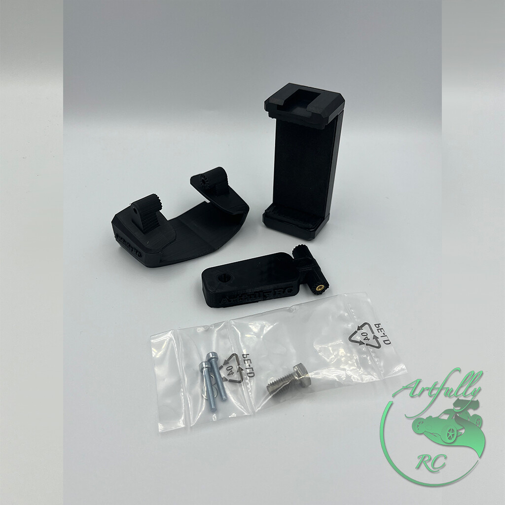Artfully RC - Aufschub-Handyhalter Sanwa MT44, Farbauswahl: schwarz