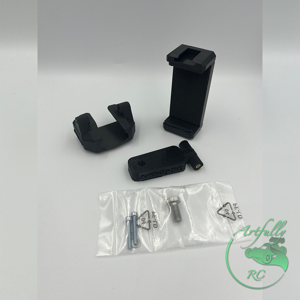 Artfully RC - Aufschub-Handyhalter Amewi ATX3.5, Farbauswahl: schwarz