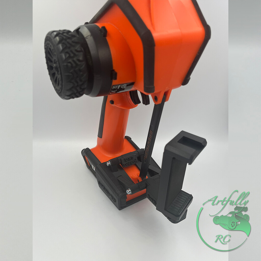 Artfully RC - Aufschub-Handyhalter Spektrum DX5 & DX6-Rugged