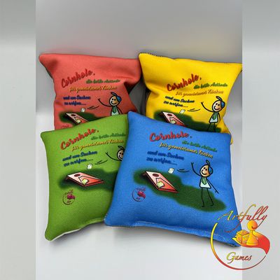 Artfully Games - Cornhole-/Sackloch-Bags, 4er-Set Artfully Games - Cornhole-/Sackloch-Bags, 4er-Set