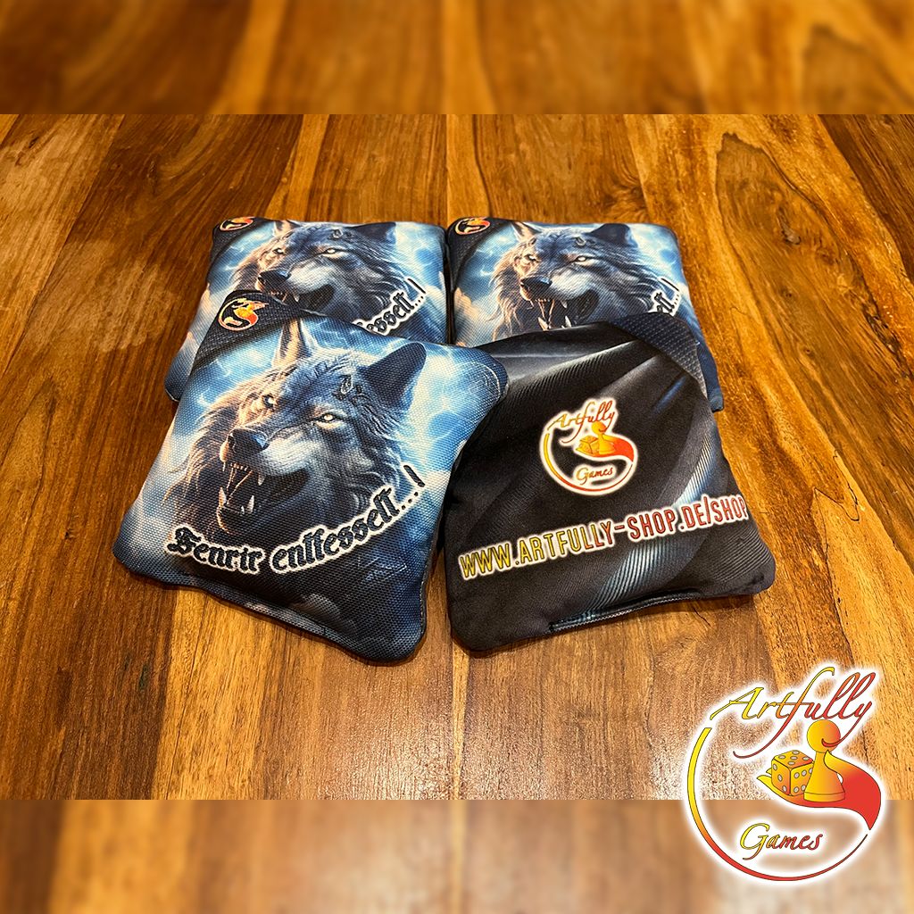 Artfully Games - Cornhole-/Sackloch-Hobby-Bags, 4er-Set - Fenrir
