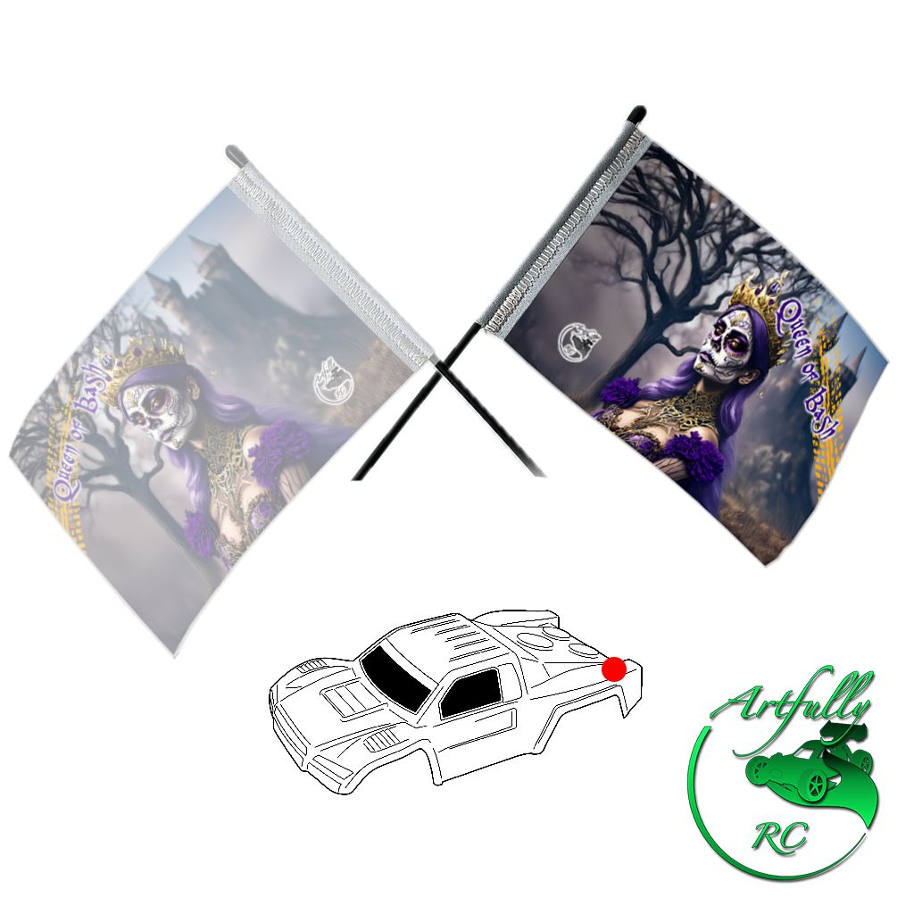 Artfully RC - Design-RC-Flagge - Queen of Bash, Design: Queen of Bash - links