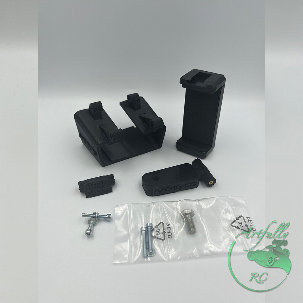 Artfully RC - Aufschub-Handyhalter Spektrum DX5 & DX6-Rugged Artfully RC - Aufschub-Handyhalter Spektrum DX5 & DX6-Rugged, Farbauswahl: schwarz