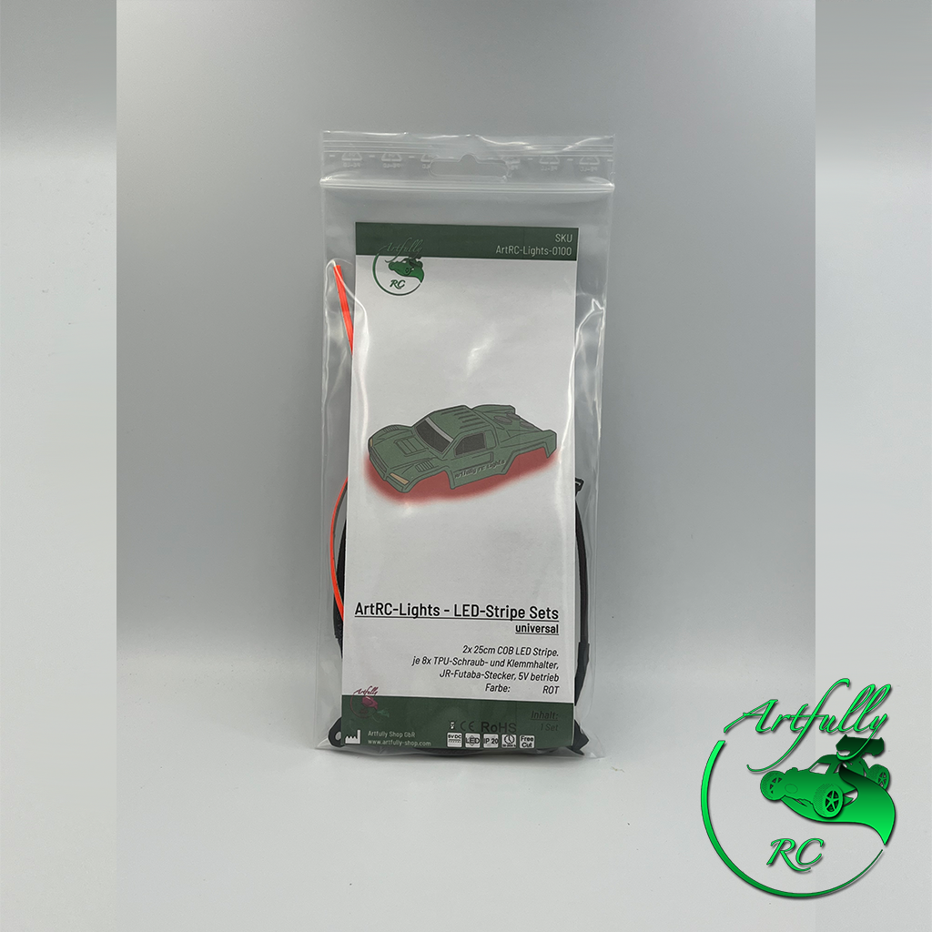 ArtRC-Lights - COB LED Stripe-Set - ROT