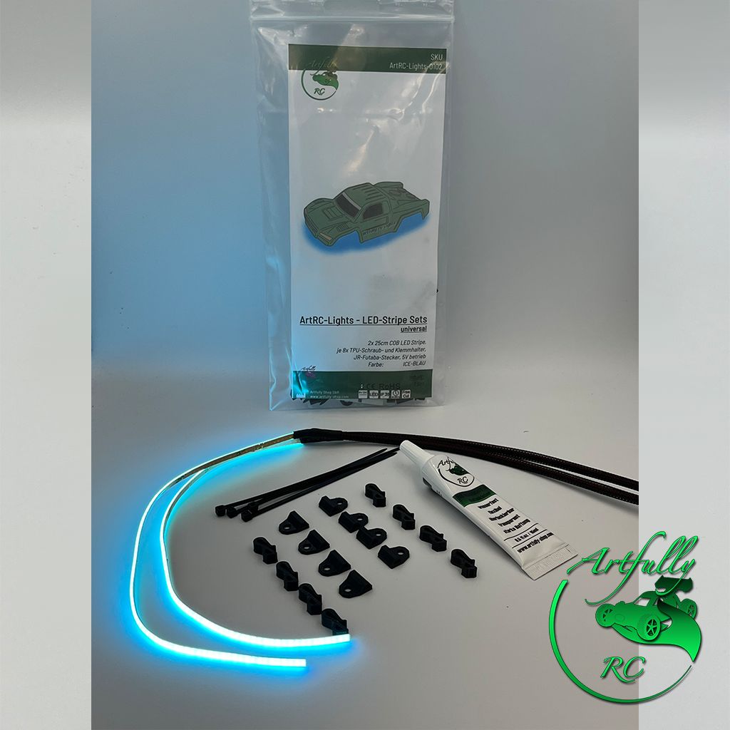 ArtRC-Lights - COB LED Stripe-Set - ICE BLAU