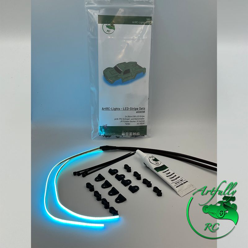 ArtRC-Lights - COB LED Stripe-Set - ICE BLAU