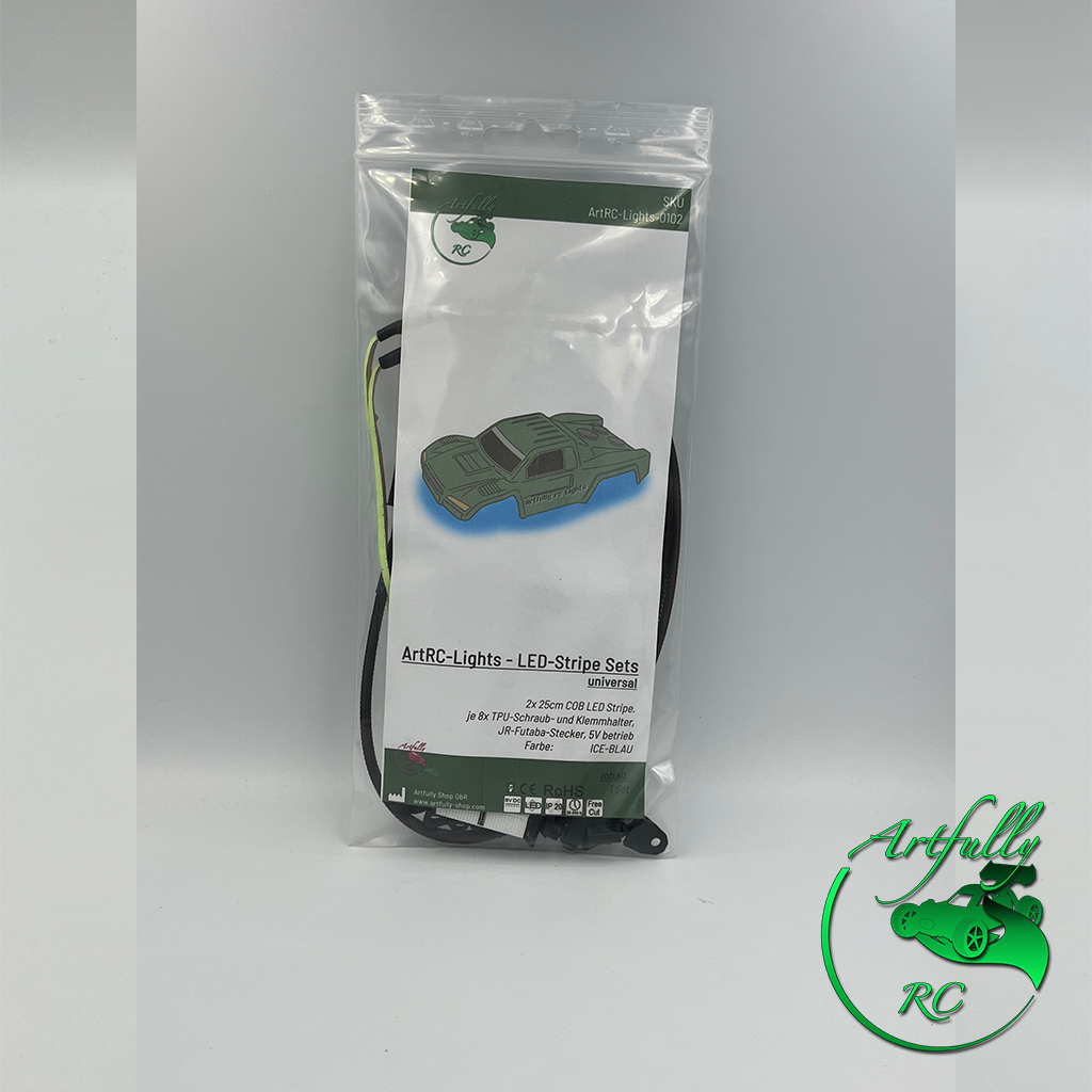 ArtRC-Lights - COB LED Stripe-Set - ICE BLAU