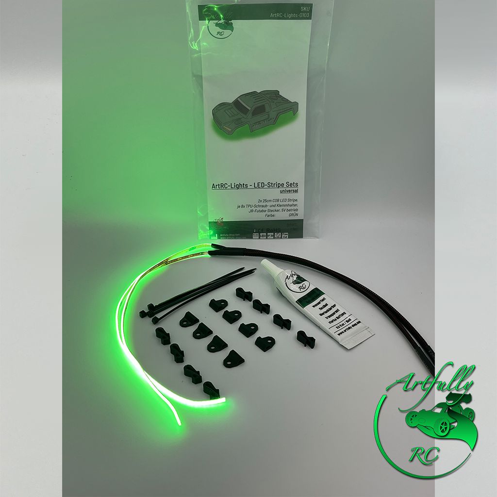 ArtRC-Lights - COB LED Stripe-Set - GRÜN