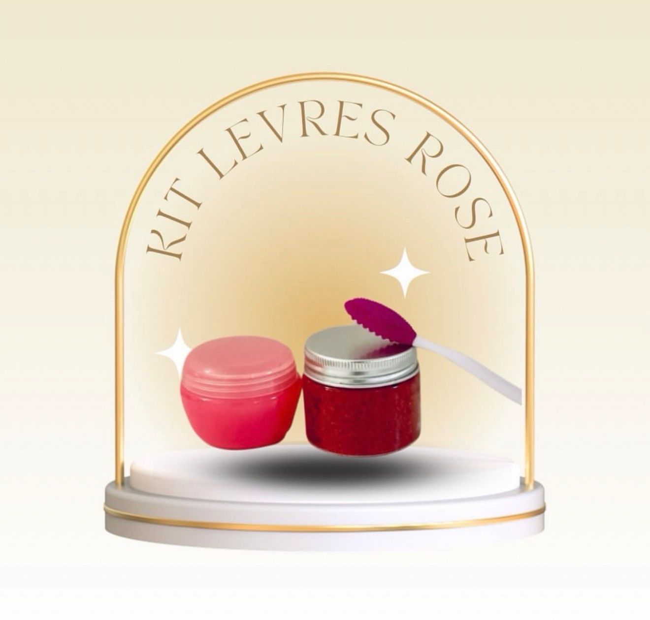 Kit crème gommage et sa brosse lèvre rose Kit crème gommage et sa brosse lèvre rose