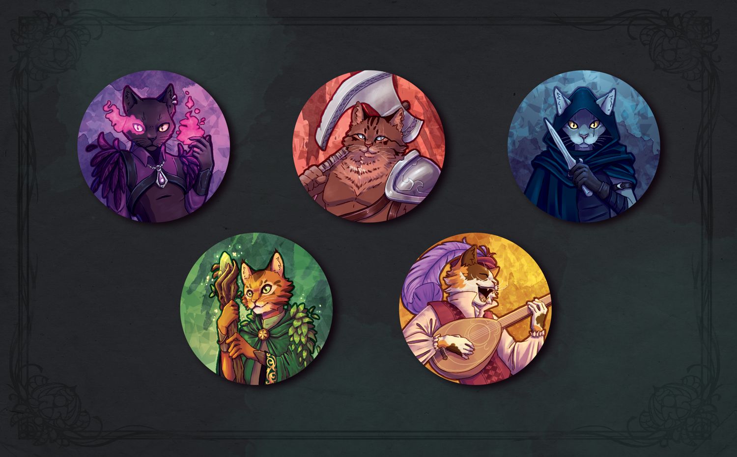 Badges 45 mm (10 modèles)
