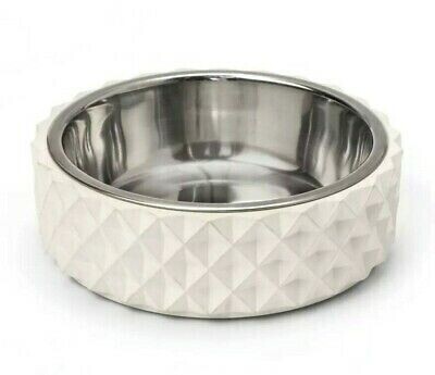 Concrete Base with Stainless Steel Dog Bowl - 6cup
