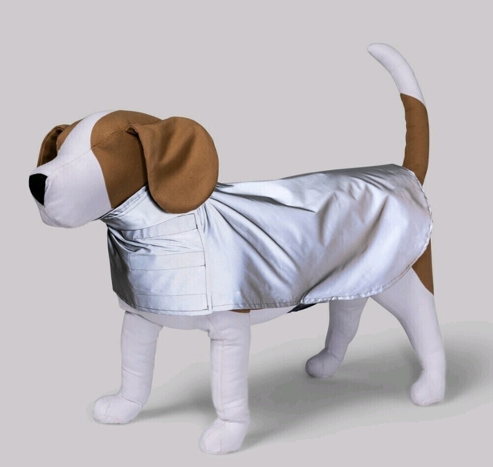 Silver - Reflective Raincoat - XL