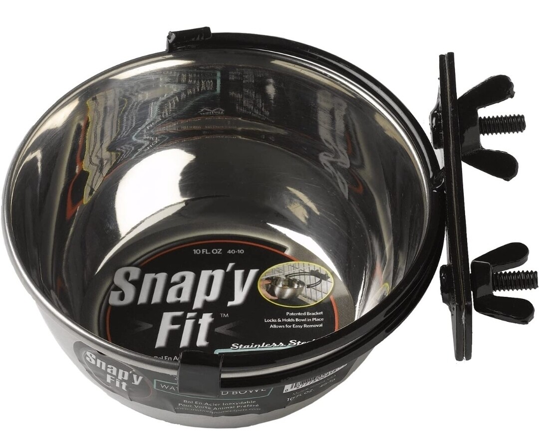 MHP Snap'y Fit Stainless Steel Pet Bowl