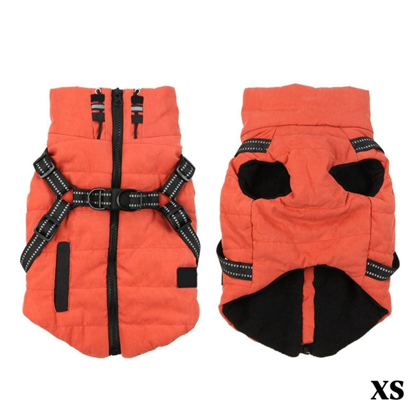 Orange Vest w/ Harness - XS