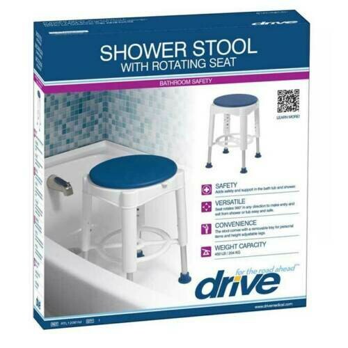 SHOWER STOOL with rotating seat