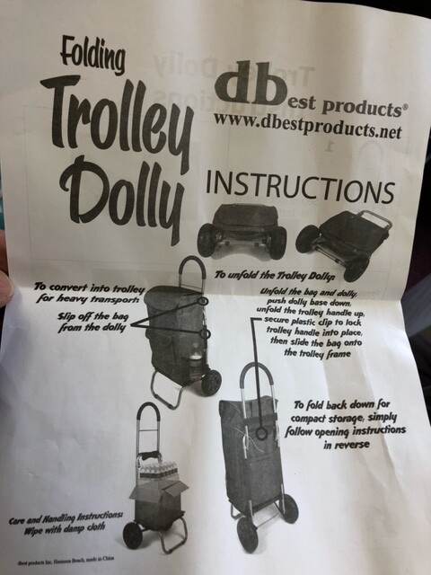 Trolley Dolly Grocery Cart SALE! $35.00