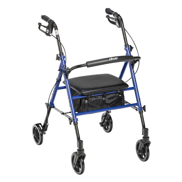 Adjustable Height Rollator, 6&quot; Casters