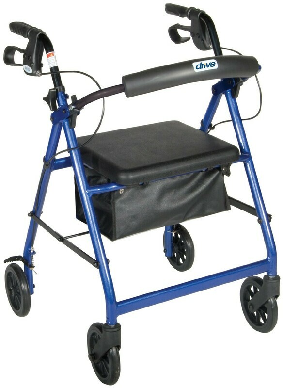 Rollator 6" Wheeled Rollator - Drive Medical
