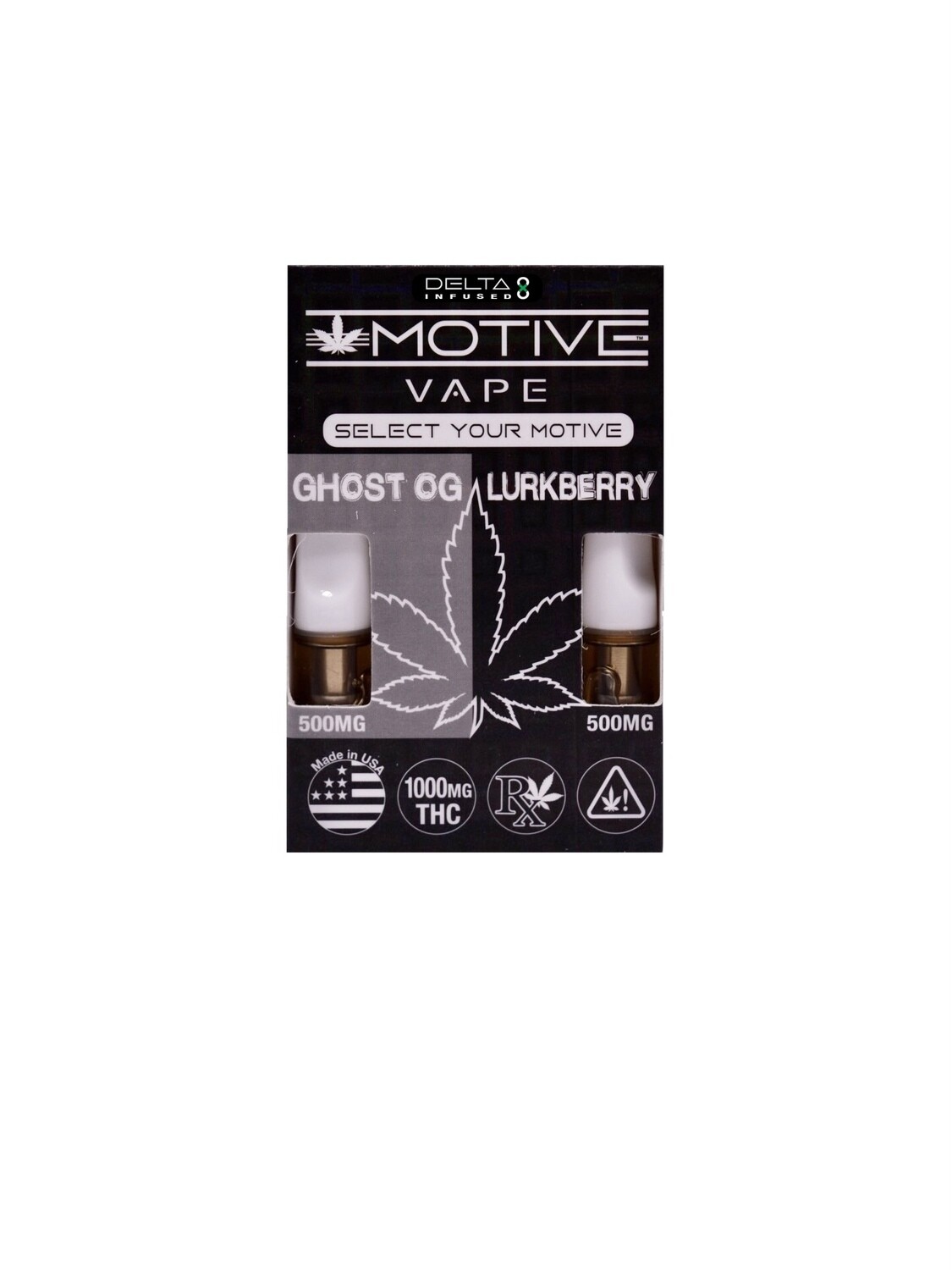 1000mg Motive Vape Delta 8 Dual Flavor Cartridges
