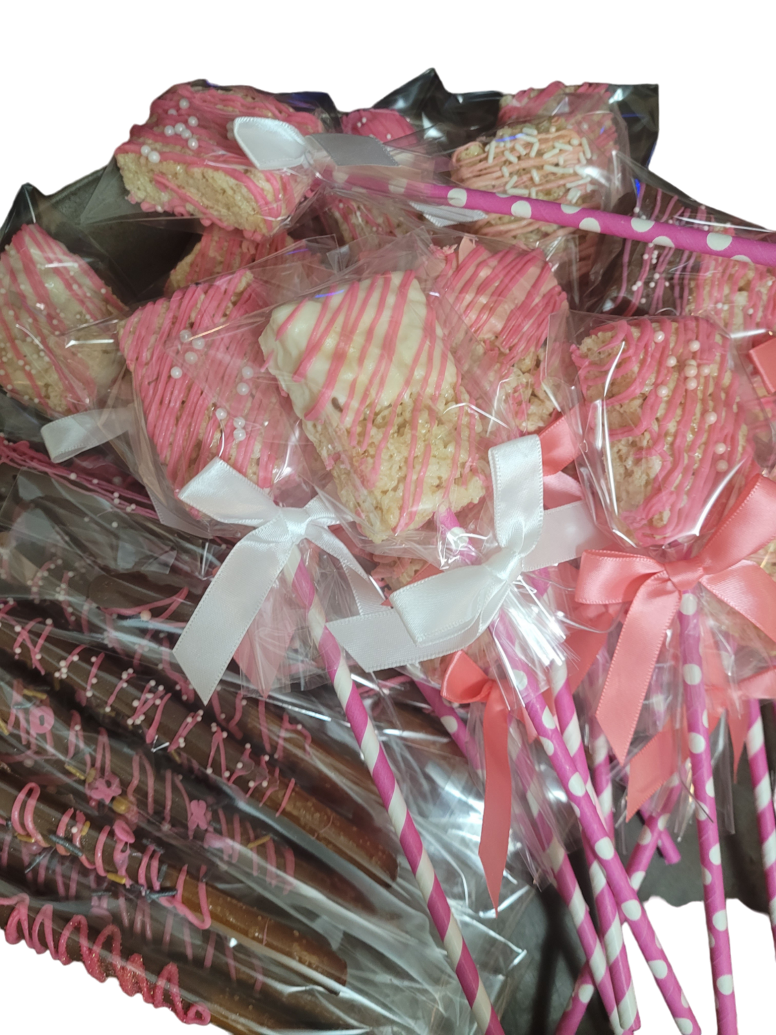 Chocolate Covered Krispy Treats (Dozen)